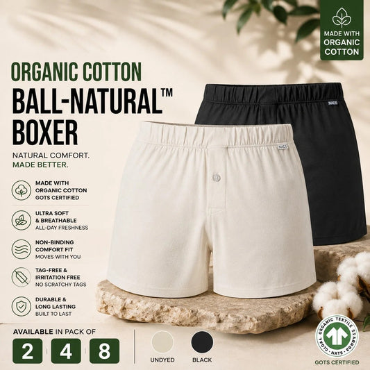 Men's Organic Cotton BALL-NATURAL™ Boxers