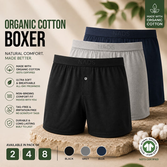 Organic Cotton Comfort Boxers